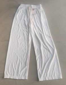 White Wide Leg Pants