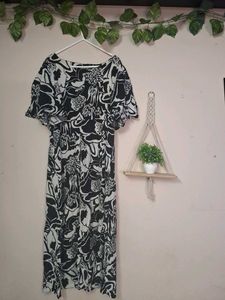 Aline Black And White Dress