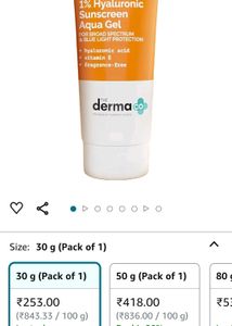 Derma Co Sunscreen Totaly New