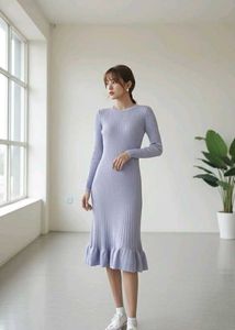 Elegant Knit Midi Dress