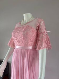 Sweet Pink Tulle And Lace Bodice Gown