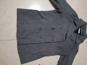 Gray Button-Up Jacket