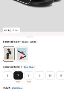 Puma Slides - (it's 5 month old) original. bought