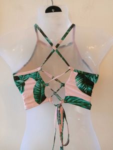 Tropical Palm Print Beach Top