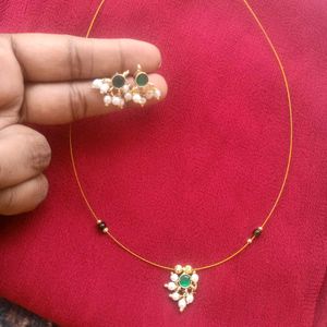 Invisible Chain With Earrings