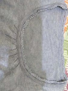 Grey Long Sleeve Top