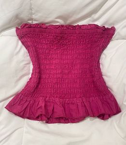 girly cute pinkish purple tube top