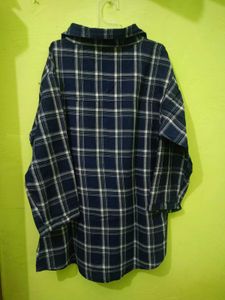 Blue Plaid Flannel Shirt