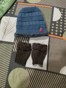 Buy Winter Fur Cap Get Gloves Free