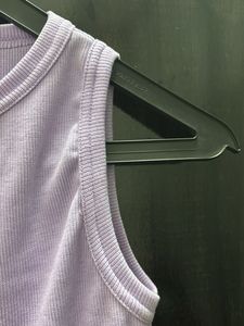 Lavender Ribbed Tank Top
