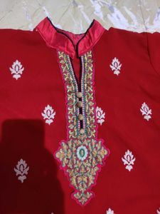Pakistani Red Wine Colour Kurta