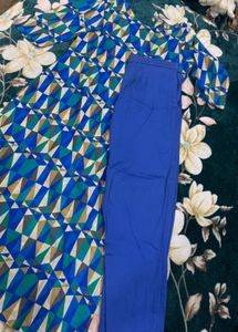 Geometric Print Kurta and pant set