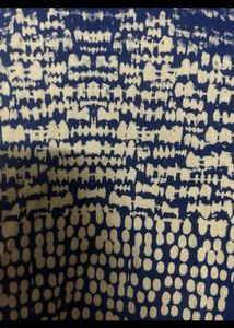 Blue Patterned Casual Kurta