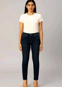 Lee Cooper Dark Blue Denim Jeans For Women | 32 W