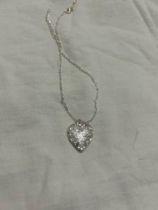 Silver Heart Locket Necklace