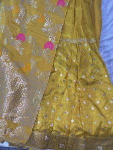 Stone work Ethnic Kurta Sharara Dupatta Set