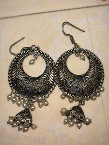 Oxidised Earring