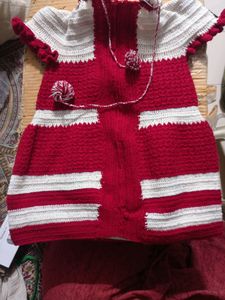 Sweater Frock For 2-4 Years Baby Girl