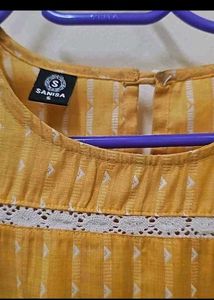 Yellow Striped Kurta