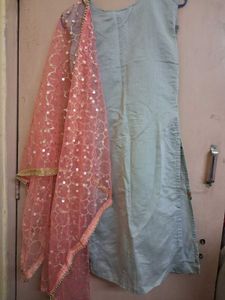 Floral Embroidered Indian Suit Set
