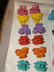Colorful Hair Claw Clips Set Of 12