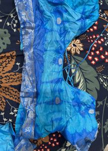 Blue Dye Look Saree