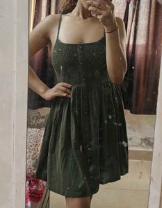 Olive Green Sundress