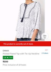Ajio Short Kurti (899/- Online price)
