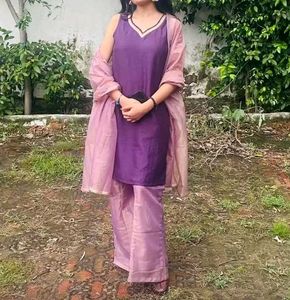 Kurta With Plazo & Duppata