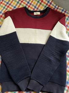 Blue multicoloured sweatshirt for wintera