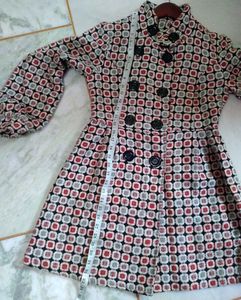 Retro Print winter Coat