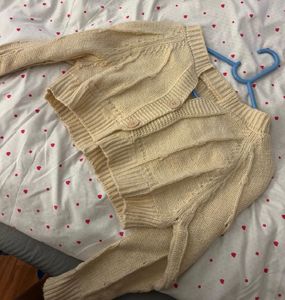 Cute Cropped Knit Cardigan