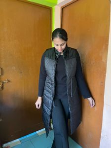 Sleeveless Padded Longline Gilet