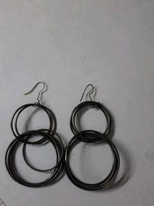 Statement Circle Drop Earrings