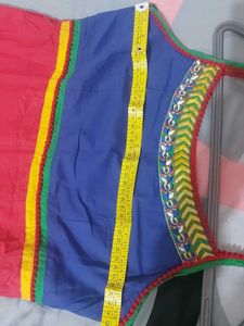 Red Coloured Sleeveless Anarkali Kurta With Koti.