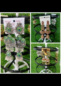 Statement Jhumka Earring Set Combo