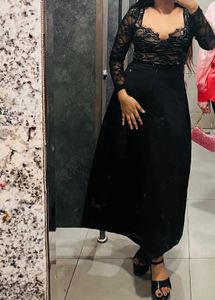Fluffy Full Length High Waist Skirt