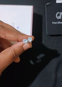 Giva silver Zircon Earrings