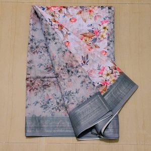 Floral Print Saree