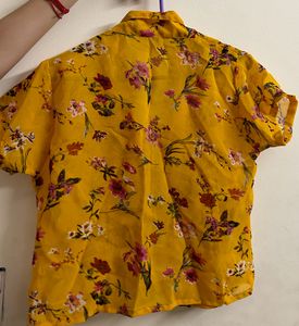 Cropped Floral Shirt