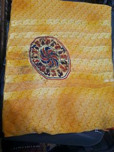 Elegant Yellow Patterned Saree