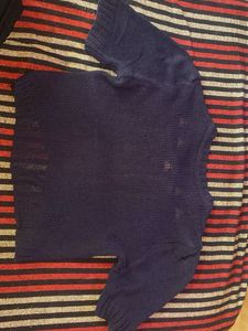 Vintage Navy Knit Top