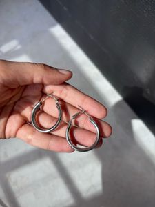 Silver Hoop Earrings