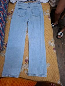 Ripped Wide Leg Jeans