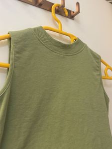 Olive green tank top
