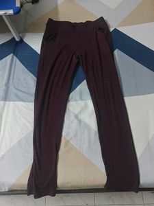 Burgundy Yoga Pants