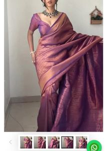 Elegant Purple Banarasi Silk Saree