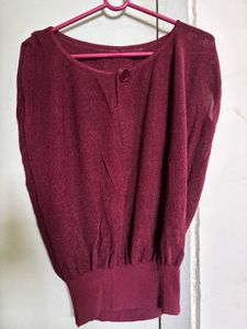 Showoff Maroon Top