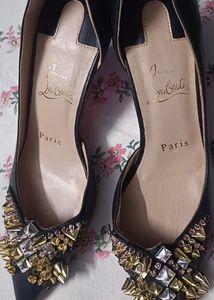 Christian Louboutin Black Spiked Heel