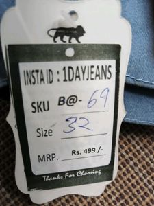 🥰B@69 Size-32 (Sale) Latest Ladies high waist Jea